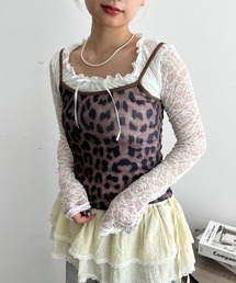 mul.（ムル）の「レオパード柄キャミソール（キャミソール）」