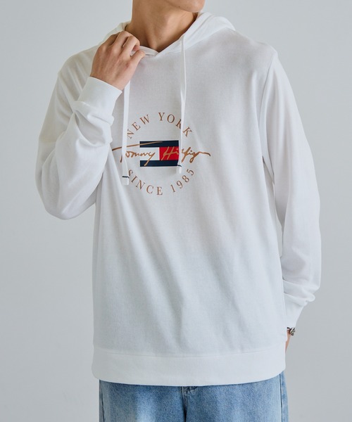 TOMMY HILFIGER(トミーヒルフィガー)の「【TOMMY HILFIGER】ロゴプリント パーカー 09T4502(パーカー・メンズ・ホワイト/ネイビー/グレー・S/M/L/XL)」の10枚目の写真