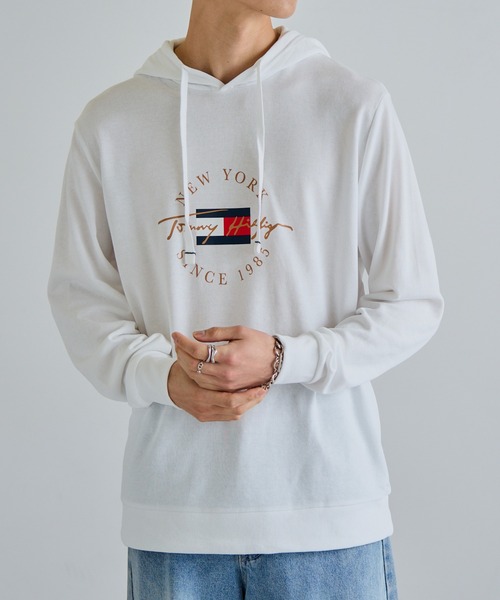 TOMMY HILFIGER(トミーヒルフィガー)の「【TOMMY HILFIGER】ロゴプリント パーカー 09T4502(パーカー・メンズ・ホワイト/ネイビー/グレー・S/M/L/XL)」の11枚目の写真