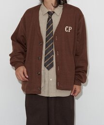 CPロゴステッチカーディガン