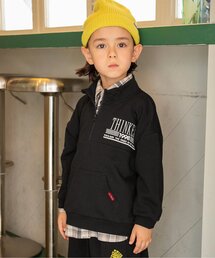 BREEZE | 【ジュニア対応】B NEWJACK ハーフジップトレーナー(セットアップ可)90～160cm展開(スウェット)