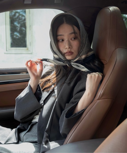 I_am（アイアム）の「loose silhouette collarless jacket / ルースシルエットカラーレスジャケット（Tシャツ/カットソー・レディース・チャコール/ベージュ・FREE）」の22枚目の写真