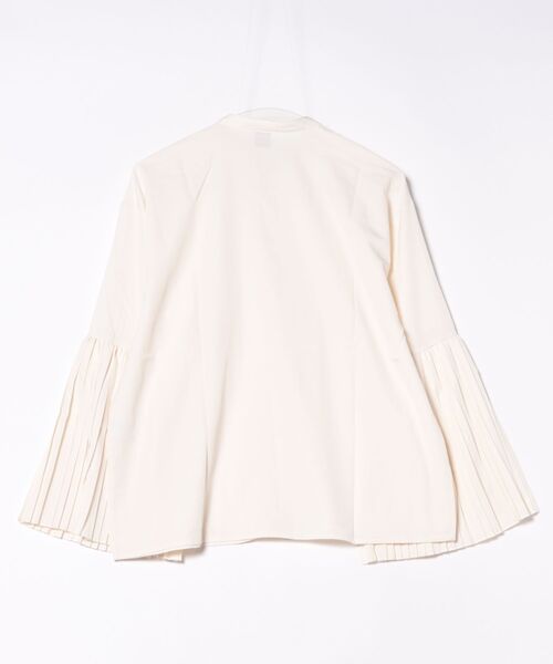 カヤ(カヤ)の「【カヤ】襞寄せバンドカラーシャツ(シャツ/ブラウス・レディース・スミクロ/ホワイト/エンジ/ライトパープル・FREE)」の5枚目の写真