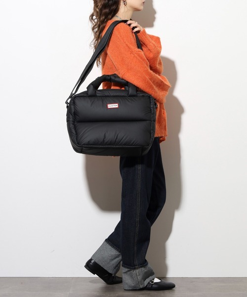 HUNTER(ハンター)の「HUNTER イントレピッド エクストラ パフド ラージ ボストン(ボストンバッグ・レディース・オフホワイト/ブラック・FREE)」の15枚目の写真