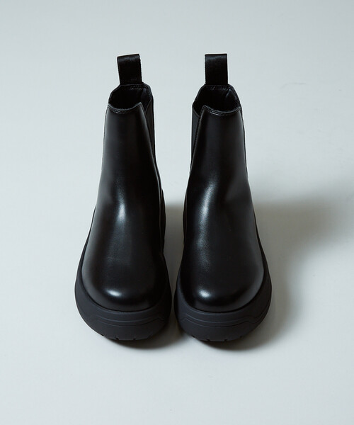 PUBLUX（パブリュクス）の「SHAKA/シャカ CHELSEA BOOTIE EVOL CHUNKY[23.0~25.0cm]限定展開/チェルシー ブーティー エボル チャンキー/厚底サイドゴアブーツ（ブーツ・レディース・ブラック/シルバー・25.0cm/24.0cm/23.0cm）」の5枚目の写真