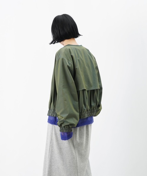 LUCA/LADY LUCK LUCA（ルカ/レディラックルカ）の「LC/LLL 玉虫リブブルゾン【セットアップ着用可】（ブルゾン・レディース・ベージュ/グリーン・FREE）」の18枚目の写真