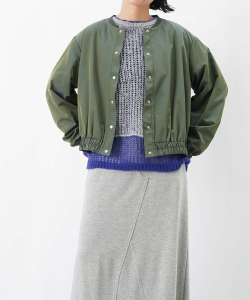 LUCA/LADY LUCK LUCA（ルカ/レディラックルカ）の「LC/LLL 玉虫リブブルゾン【セットアップ着用可】（ブルゾン・レディース・ベージュ/グリーン・FREE）」の20枚目の写真