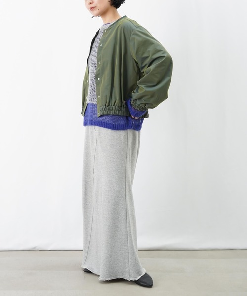 LUCA/LADY LUCK LUCA（ルカ/レディラックルカ）の「LC/LLL 玉虫リブブルゾン【セットアップ着用可】（ブルゾン・レディース・ベージュ/グリーン・FREE）」の19枚目の写真