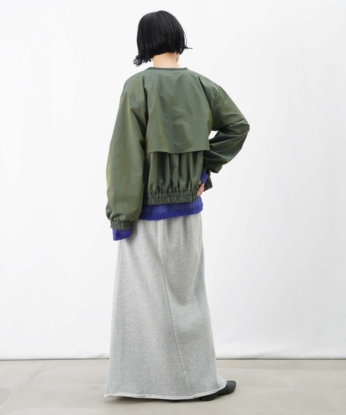 LUCA/LADY LUCK LUCA（ルカ/レディラックルカ）の「LC/LLL 玉虫リブブルゾン【セットアップ着用可】（ブルゾン・レディース・ベージュ/グリーン・FREE）」の17枚目の写真