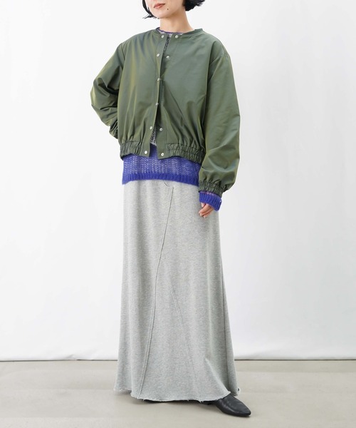 LUCA/LADY LUCK LUCA（ルカ/レディラックルカ）の「LC/LLL 玉虫リブブルゾン【セットアップ着用可】（ブルゾン・レディース・ベージュ/グリーン・FREE）」の15枚目の写真