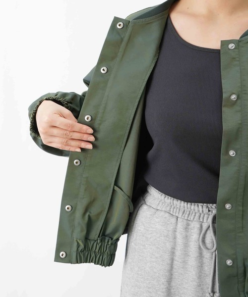 LUCA/LADY LUCK LUCA（ルカ/レディラックルカ）の「LC/LLL 玉虫リブブルゾン【セットアップ着用可】（ブルゾン・レディース・ベージュ/グリーン・FREE）」の6枚目の写真