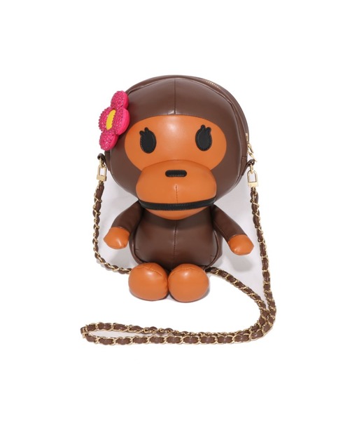 A BATHAING APE/ BABY LISA ぬいぐるみ型ショルダーバッグ CRYSTAL STONE BABY LISA PLUSH DOLL SHOULDER BAG（ショルダーバッグ