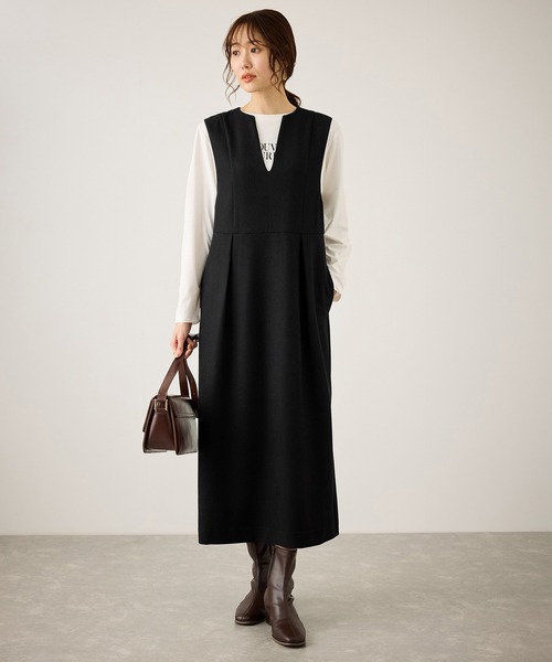 キーネックジャンパースカート（ジャンパースカート）｜ROPE' PICNIC
