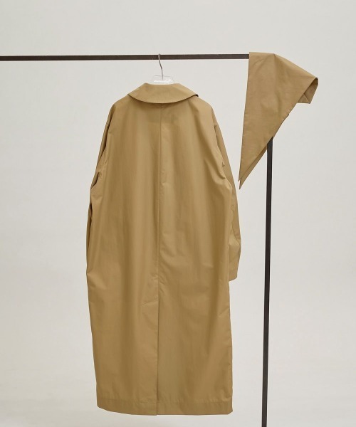 TODAYFUL（トゥデイフル）の「【TODAYFUL/トゥデイフル】Soutiencollar Waterproof Coat/ステンカラーウォータープルーフコート（ステンカラーコート・レディース・ベージュ/ブラック・36/38）」の17枚目の写真