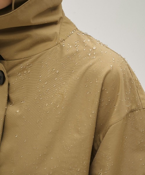 TODAYFUL（トゥデイフル）の「【TODAYFUL/トゥデイフル】Soutiencollar Waterproof Coat/ステンカラーウォータープルーフコート（ステンカラーコート・レディース・ベージュ/ブラック・36/38）」の13枚目の写真