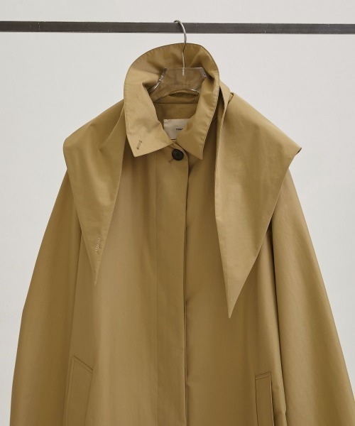 TODAYFUL（トゥデイフル）の「【TODAYFUL/トゥデイフル】Soutiencollar Waterproof Coat/ステンカラーウォータープルーフコート（ステンカラーコート・レディース・ベージュ/ブラック・36/38）」の15枚目の写真