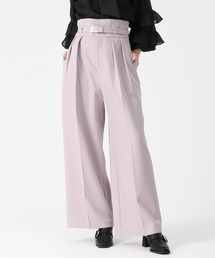 31 Sons de mode（トランテアン　ソン　ドゥ　モード）の「2025秋冬新作 ベルト付きタックワイドパンツ（その他パンツ）」