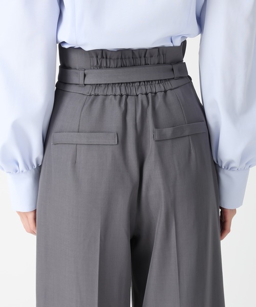 31 Sons de mode(トランテアン ソン ドゥ モード)の「2025秋冬新作 ベルト付きタックワイドパンツ(その他パンツ・レディース・ラベンダー/グレー/アイボリー・S/M)」の8枚目の写真