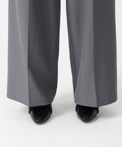 31 Sons de mode(トランテアン ソン ドゥ モード)の「2025秋冬新作 ベルト付きタックワイドパンツ(その他パンツ・レディース・ラベンダー/グレー/アイボリー・S/M)」の12枚目の写真