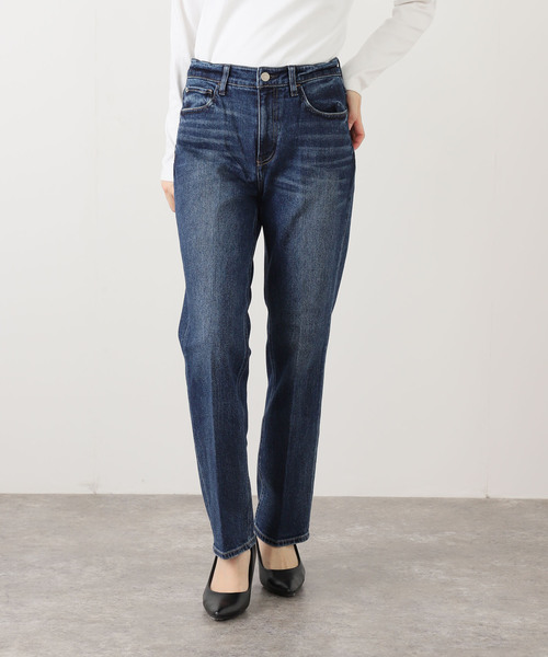 La TOTALITE（ラトータリテ）の「【洗える】Healthy denim/ヘルシーデニム Celery Long（デニムパンツ・レディース・ブラック/ブルー・22/23/24/25）」の2枚目の写真