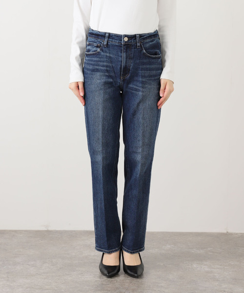 La TOTALITE（ラトータリテ）の「【洗える】Healthy denim/ヘルシーデニム Celery Long（デニムパンツ・レディース・ブラック/ブルー・22/23/24/25）」の4枚目の写真