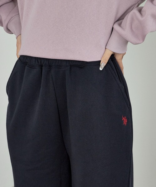 U.S. POLO ASSN.（ユーエスポロアッスン）の「U.S. POLO ASSN./ユーエスポロアッスン テーパード イージースウェットワイドパンツ（スウェットパンツ・レディース・ネイビー/ブラック/オートミール・M/L）」の18枚目の写真