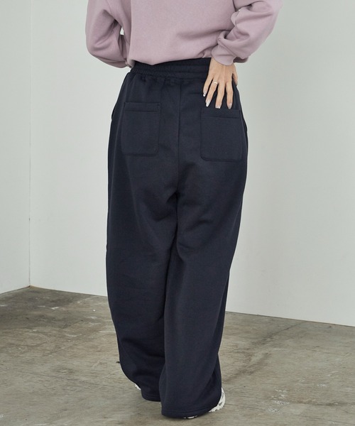 U.S. POLO ASSN.（ユーエスポロアッスン）の「U.S. POLO ASSN./ユーエスポロアッスン テーパード イージースウェットワイドパンツ（スウェットパンツ・レディース・ネイビー/ブラック/オートミール・M/L）」の14枚目の写真