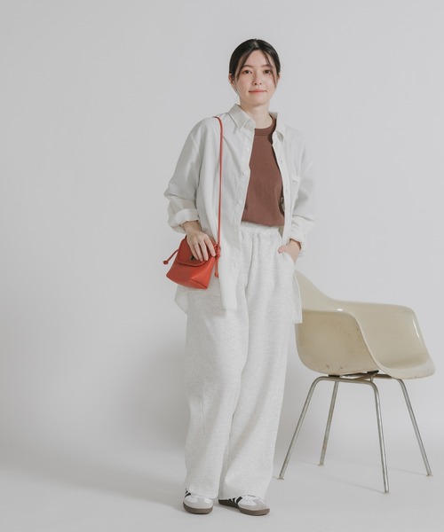 U.S. POLO ASSN.（ユーエスポロアッスン）の「U.S. POLO ASSN./ユーエスポロアッスン テーパード イージースウェットワイドパンツ（スウェットパンツ・レディース・ネイビー/ブラック/オートミール・M/L）」の22枚目の写真