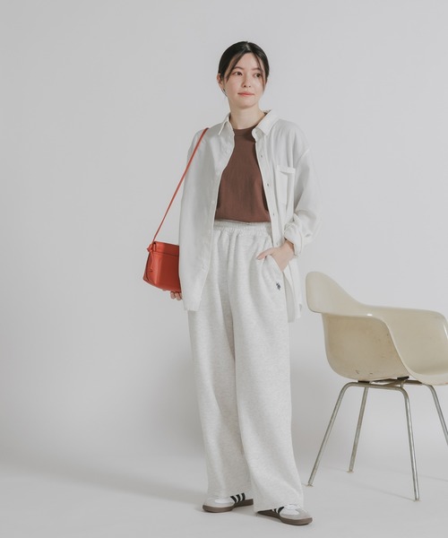 U.S. POLO ASSN.（ユーエスポロアッスン）の「U.S. POLO ASSN./ユーエスポロアッスン テーパード イージースウェットワイドパンツ（スウェットパンツ・レディース・ネイビー/ブラック/オートミール・M/L）」の21枚目の写真