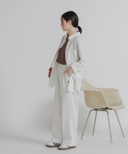 U.S. POLO ASSN.（ユーエスポロアッスン）の「U.S. POLO ASSN./ユーエスポロアッスン テーパード イージースウェットワイドパンツ（スウェットパンツ・レディース・ネイビー/ブラック/オートミール・M/L）」の20枚目の写真