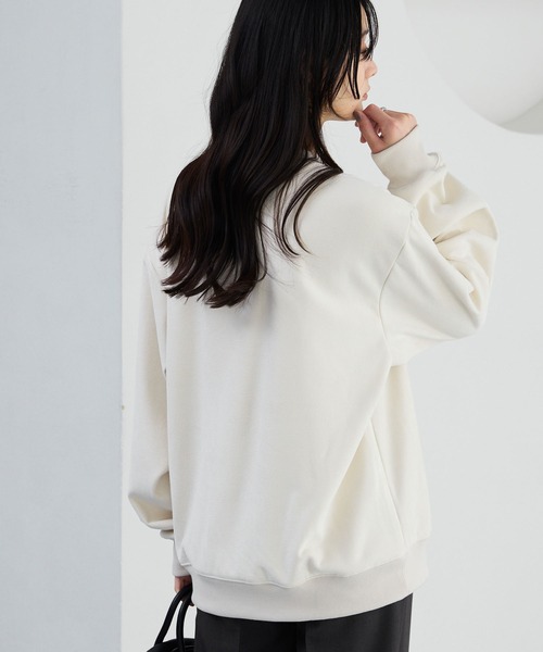 PENNEYS(ぺニーズ)の「PENNEYS/ペニーズ 別注 THE FOX ロゴ ワンポイント ワッペン刺繍 スウェードライク オーバーサイズ スウェット(スウェット・メンズ・アイボリー/ブラック/ネイビー/ダークグレー・L/M)」の21枚目の写真