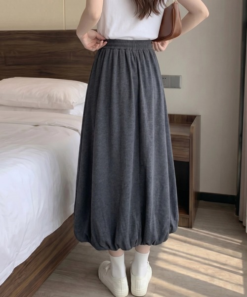cammie(キャミー)の「バルーンスカート(スカート・レディース・ブラック/オフホワイト/ダークグレー・M/L)」の17枚目の写真