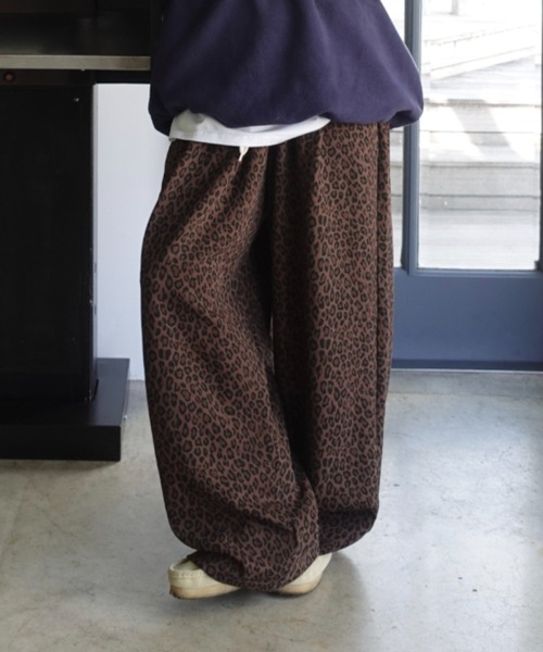 レオパードボリュームラフパンツ