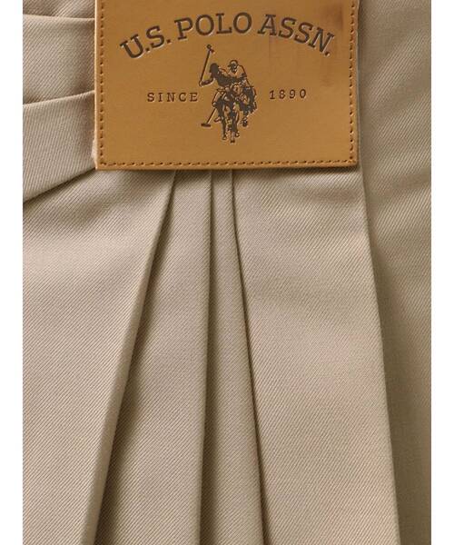 U.S. POLO ASSN.（ユーエスポロアッスン）の「U.S. POLO ASSN.別注アシメプリーツスカパン（スカート・レディース・その他1/ベージュ/チャコールグレー・MEDIUM/SMALL）」の6枚目の写真