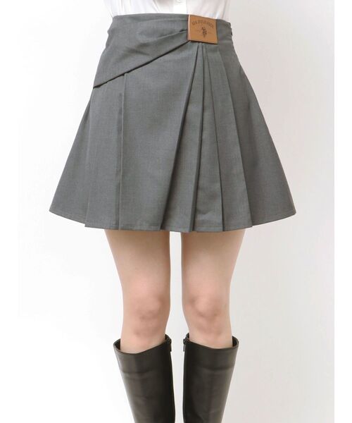 セール】U.S. POLO ASSN.別注アシメプリーツスカパン（スカート