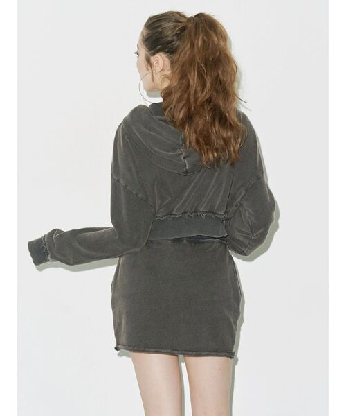 EVRIS（エヴリス）の「ブリーチスウェットミニスカート【セットアップ着用可能】（スカート・レディース・ピンク/グレー/ブラック・FREE）」の7枚目の写真