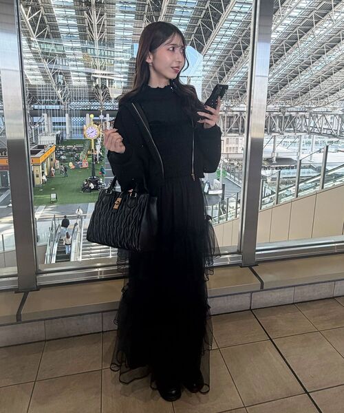 MAJESTIC LEGON（マジェスティックレゴン）の「【セットアップ対応】キラキララインストーンショートパーカー（パーカー・レディース・ブラック/チャコールグレー/ピンク/オフホワイト・MEDIUM）」の12枚目の写真