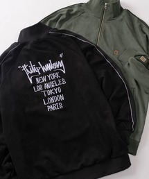 SlashDate（スラッシュデイト）の「【75】【Philip Lumbang/フィリップ・ランバン】フェイクスウェード バックデザイン サイドライン トラックジャケット/2025AW新ブランド（ジャージ）」