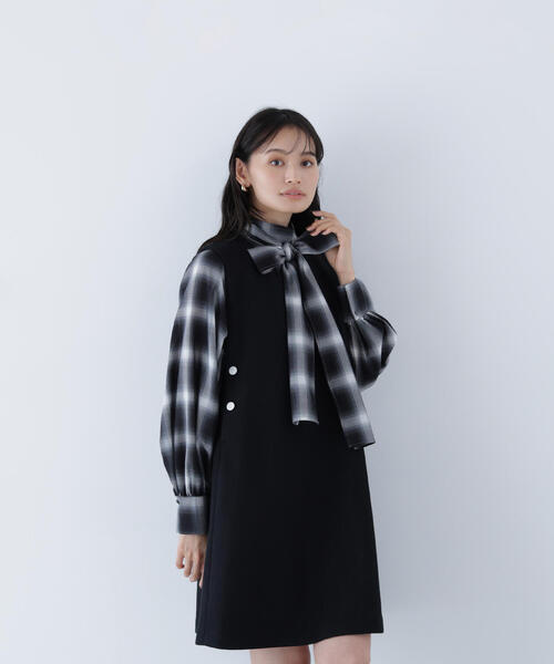 ◇圧縮ミニジャンスカ（ジャンパースカート）｜NATURAL BEAUTY BASIC