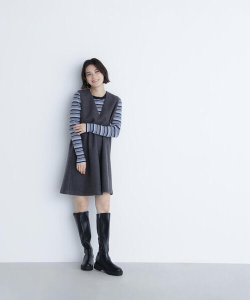 セール】◇圧縮ミニジャンスカ（ジャンパースカート）｜NATURAL BEAUTY