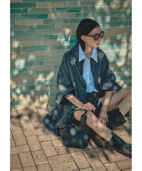 ONE.(ワンドット)の「【ONE./ワンドット】Leather 2-Way Shoulder & Hand Bag / 撥水レザー / ONE-010(ハンドバッグ・レディース・ブラック・FREE)」の13枚目の写真