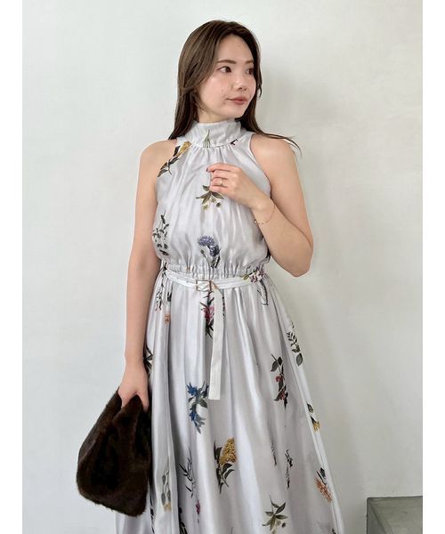 Sustainableフラワーモチーフワンピース×ボレロセット（ワンピース