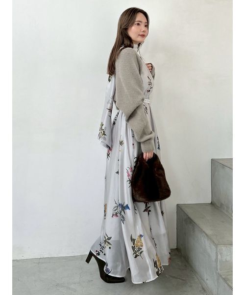 SNIDEL（スナイデル）の「Sustainableフラワーモチーフワンピース