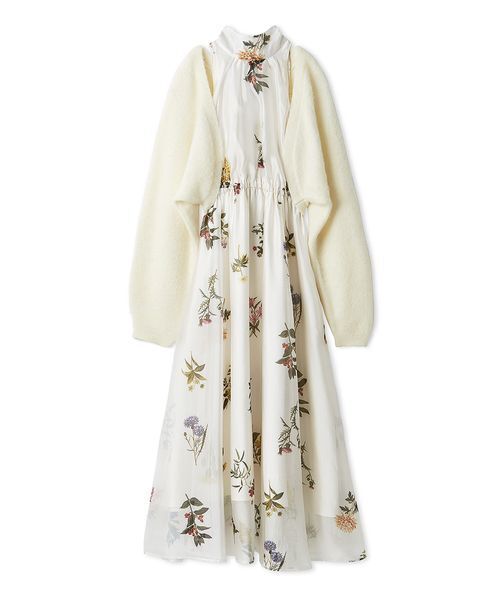 セール】Sustainableフラワーモチーフワンピース×ボレロセット