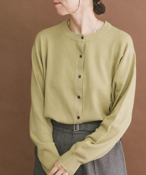 ITEMS URBANRESEARCH（アイテムズ アーバンリサーチ）の「ホイップニットカーディガン（カーディガン/ボレロ・レディース・ホワイト系その他/グリーン系その他/チャコールグレー・FREE）」の12枚目の写真