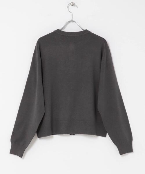 ITEMS URBANRESEARCH(アイテムズ アーバンリサーチ)の「ホイップニットカーディガン(カーディガン/ボレロ・レディース・ホワイト系その他/グリーン系その他/チャコールグレー・FREE)」の4枚目の写真