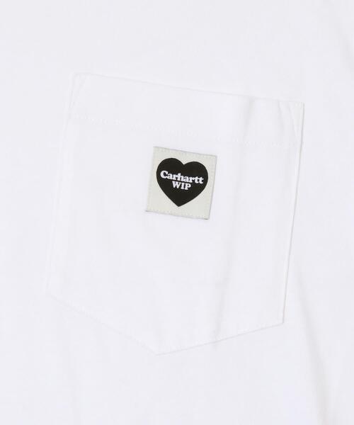 Carhartt WIP(カーハートダブリューアイピー)の「carhartt LONG-SLEEVE POCKET HEART T-SHIRTS(Tシャツ/カットソー・メンズ・ブラック/ホワイト・MEDIUM/SMALL)」の6枚目の写真