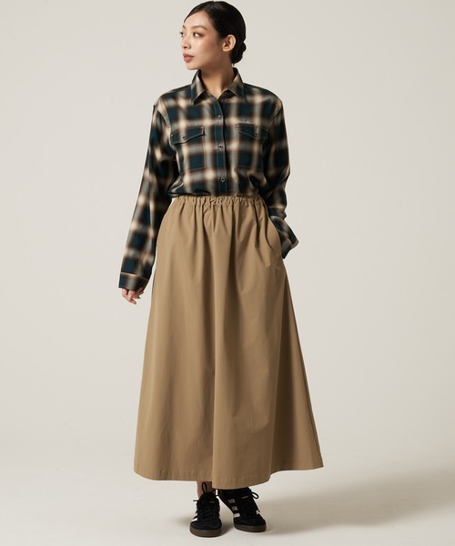 Eddie Bauer(エディーバウアー)の「プレイド ツイル 長袖シャツ(シャツ/ブラウス・レディース・ダークグリーン/ブラック/ライトグレー・M/S/XL/L)」の12枚目の写真