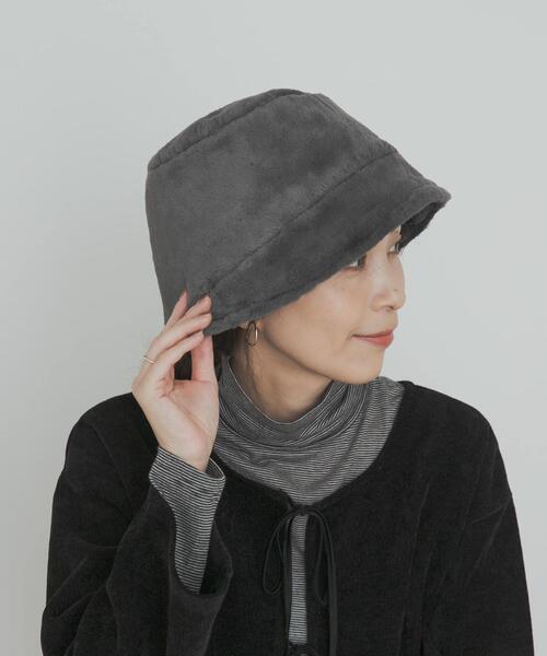 URBAN RESEARCH DOORS(アーバンリサーチドアーズ)の「リバーシブルハット(ハット・レディース・ブラック/ベージュ・ONE)」の4枚目の写真
