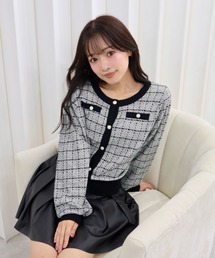 CECIL McBEE | ツイードカーディガン(カーディガン/ボレロ)